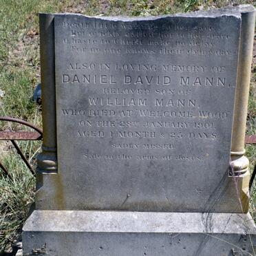 MANN Daniel David -1901