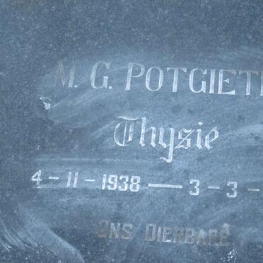 POTGIETER M.G. 1938-1960