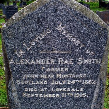 SMITH Alexander Rae 1867-1915