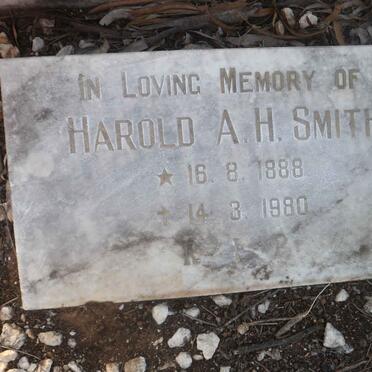 SMITH Harold A.H. 1888-1980