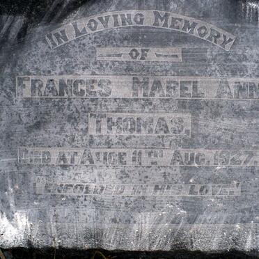 THOMAS Frances Mabel Ann -1927