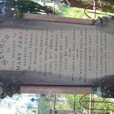 TERWIN Mary Jane 1836-1897