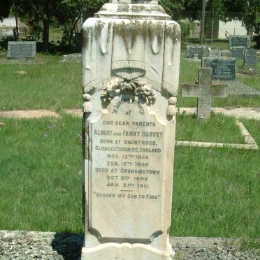HARVEY Albert 1854-1909 &amp;  Fanny 1859-1911