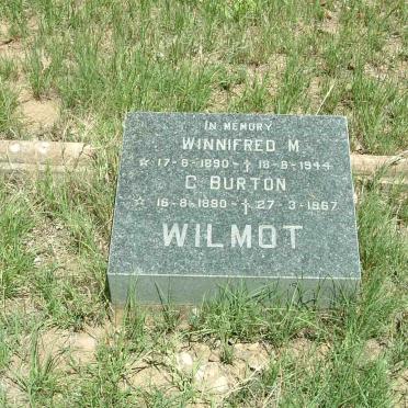 WILMOT C. Burton 1890-1967 &amp; Winnifred M. 1890-1944