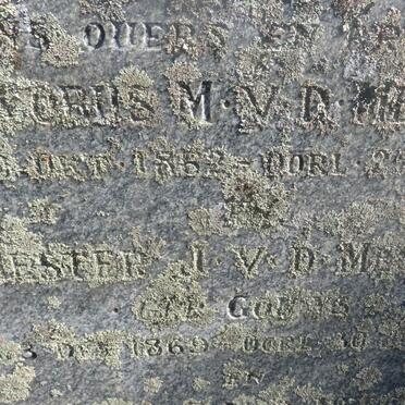MESCHT Jacobus M., v.d. 1862-1944 &amp; Hester J. GOUWS 1869-1953