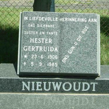 NIEUWOUDT Hester Gertruida 1906-1985