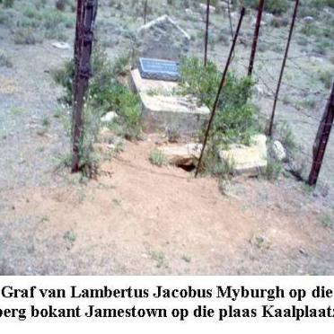 Eastern Cape, ALIWAL NORTH district, Jamestown, Plessies Kraal 189, Kaalplaas, single grave