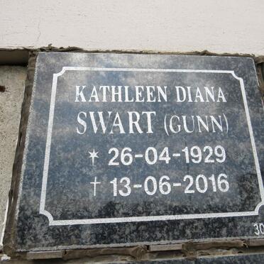 SWART Kathleen Diana nee GUNN 1929-2016