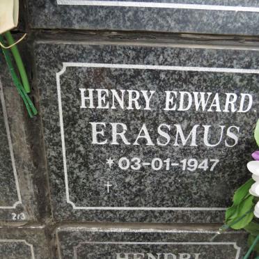 ERASMUS Henry Edward 1947-