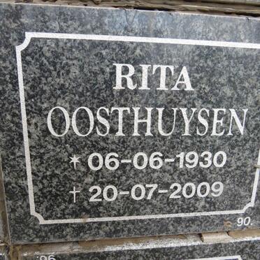 OOSTHUYSEN Rita 1930-2009