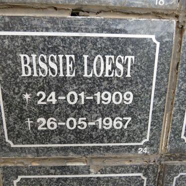 LOEST Bissie 1909-1967