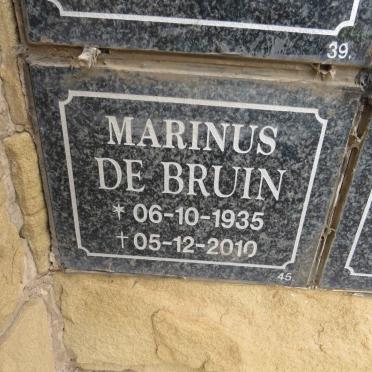 BRUIN Marinus, de 1935-2010