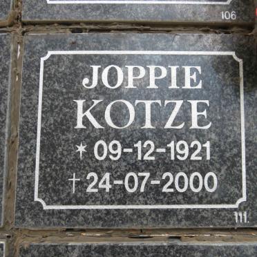 KOTZE Joppie 1921-2000
