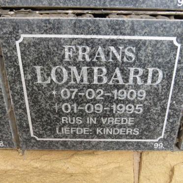 LOMBARD Frans 1909-1995