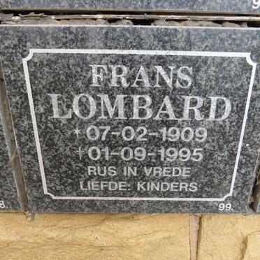 LOMBARD Frans 1909-1995