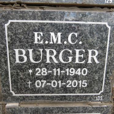 BURGER E.M.C. 1940-2015