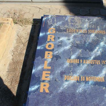 GROBLER Lodewikus Johannes 1926-1999