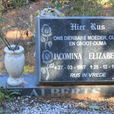 ALBERTS Jacomina Elizabeth 1907-1998