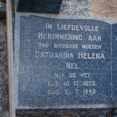 NEL Catharina Helena nee DE WET 1853 1940