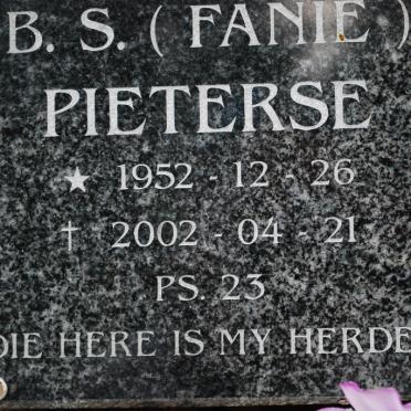 PIETERSE B. S. 1952-2002