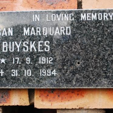 BUYSKES Duncan Marquard 1912-1994
