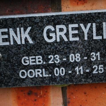 GREYLING Henk 1923-2000
