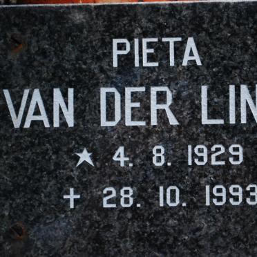 LINDE Pieta, van der 1929-1993
