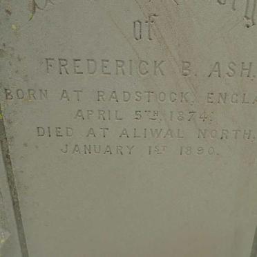 ASH Frederick B. 1874-1890