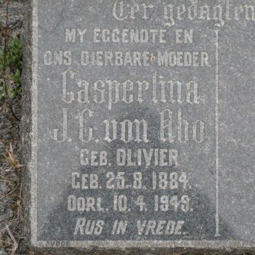ABO Casperlina J.C., von nee OLIVIER 1884-1949