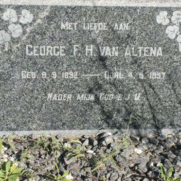 ALTENA George F.H., van 1892-1957