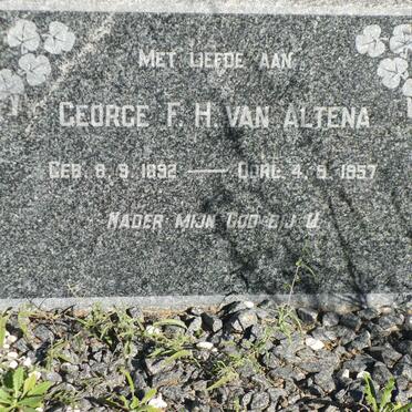 ALTENA George F.H., van 1892-1957