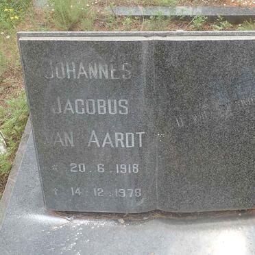 AARDT Johannes Jacobus, van 1918-1978 &amp; Aletta Elizabeth 1922-2011