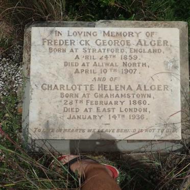 ALGER Frederick George 1859-1907 &amp; Charlotte Helena 1860-1936