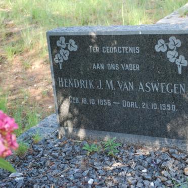 ASWEGEN Hendrik J.M., van 1856-1950
