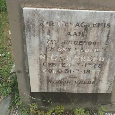 BREED N.G.J. 1878-1937