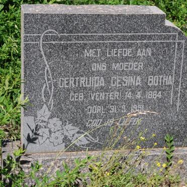 BOTHA Gertruida Gesina nee VENTER 1864-1951