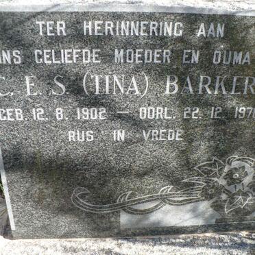 BARKER C.E.S. 1902-1978