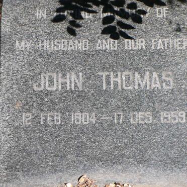 BUTLER John Thomas 1904-1959
