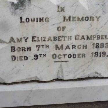 CAMPBELL Amy Elizabeth 1893-1919