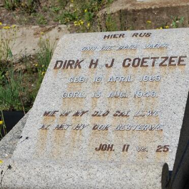 COETZEE Dirk H.J. 1869-1948
