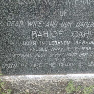 CAHI Maroun Tanios 1890-1969 &amp; Bahigé 1900-1966