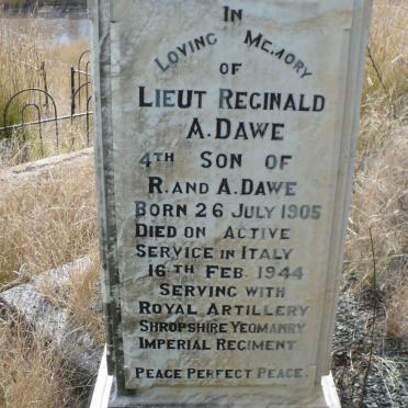 DAWE Reginald A. 1905-1944