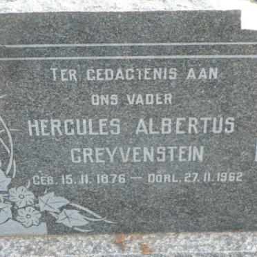 GREYVENSTEIN Hercules Albertus 1876-1962