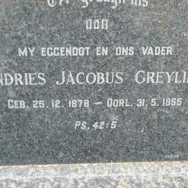 GREYLING Andries Jacobus 1878-1955