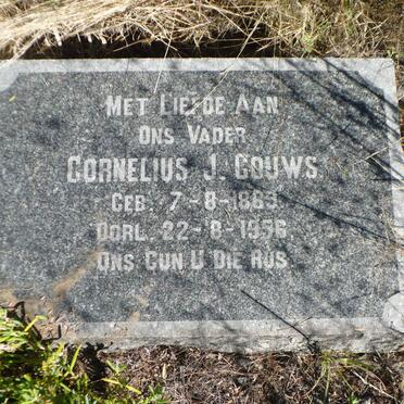 GOUWS Cornelius J. 1869-1956
