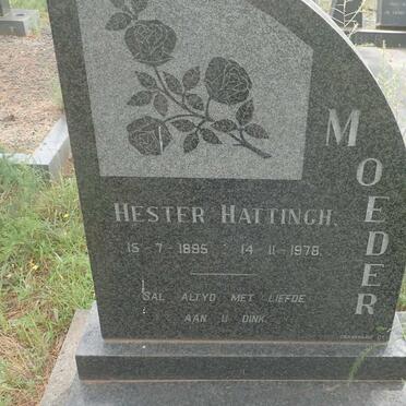 HATTINGH Hester 1895-1978