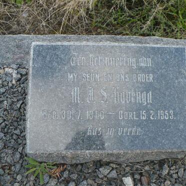 HAVENGA M.J.S. 1910-1953