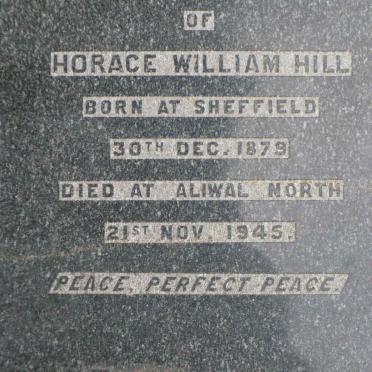 HILL Horace William 1879-1945