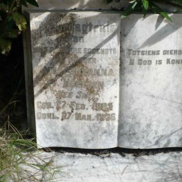HEERDEN Anna Susanna, v. nee SMIT 1883-1936