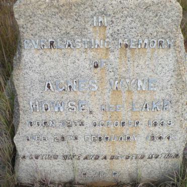 HOWSE Agnes Wyne nee LAKE 1889-1944
